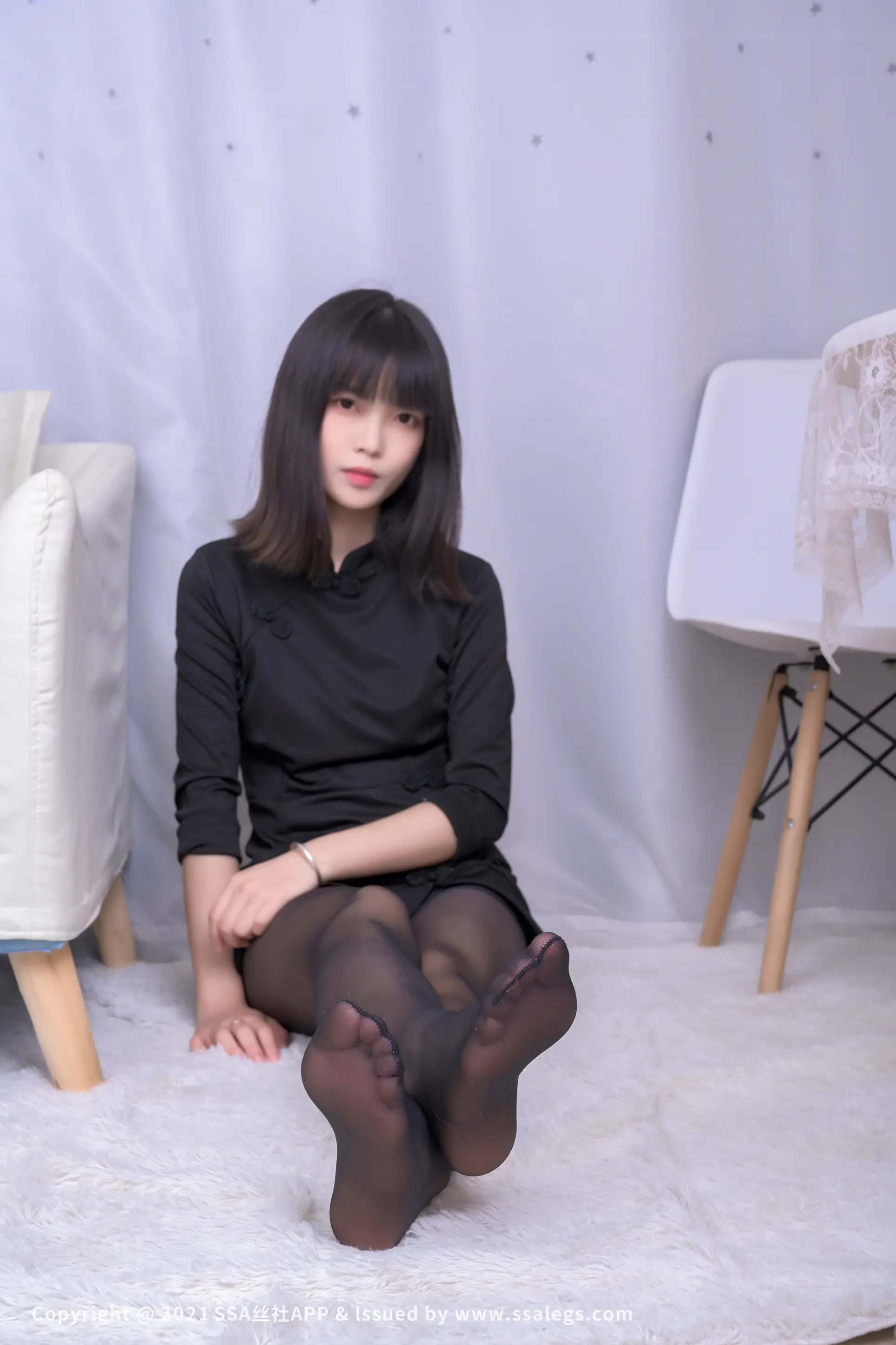 [Mzsock] NO.727 Leg model Dandan’s black silk feet (Part 2) silk club#[119P]-54